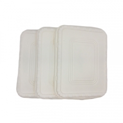 3 compartment take away biodegradable cornstarch food container with lid