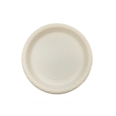 Biodegradable 9 inch corn starch plate for fruit and cake