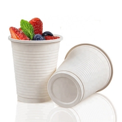 कॉफी के लिए प्राकृतिक सामग्री बायोडिग्रेडेबल प्लास्टिक डिस्पोजेबल कॉर्नस्टार्च कप