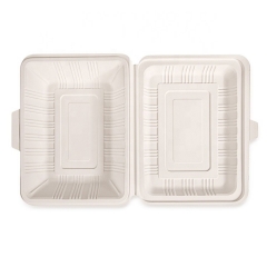 Natural Biodegradable Lunch 650ML Cornstarch Clamshell for Food