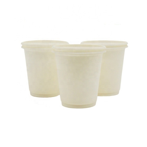 Copos de amido de milho de 175ml feitos à medida naturais biodegradáveis copos descartáveis ​​para sorvete