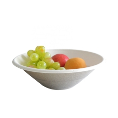 Wholesale Price Disposable Hot Soup Biodegradable Bagasse Sugarcane Bowl Clear Lid