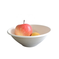 New material Disposable Tableware Takeaway Biodegradable Bowl White