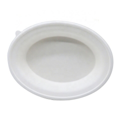 Wholesale oval bagasse disposable bowls biodegradable soup bowl