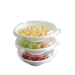 New material Disposable Tableware Takeaway Biodegradable Bowl White