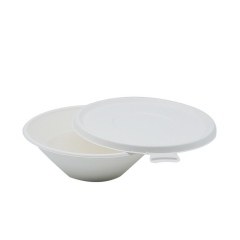 sample available high quality 32 oz biodegradable bagasse bowl with lid