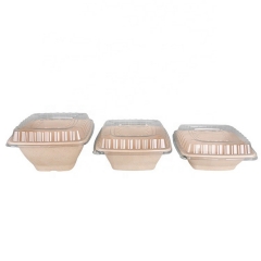Various sizes biodegradable disposable bagasse environmental degradable round bowls bagasse food packaging