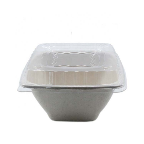 Various sizes biodegradable disposable bagasse environmental degradable round bowls bagasse food packaging