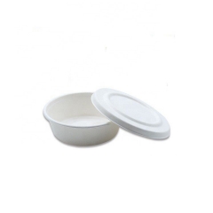 High Quality Eco Bagasse Biodegradable Bowl With Sugarcane Lids
