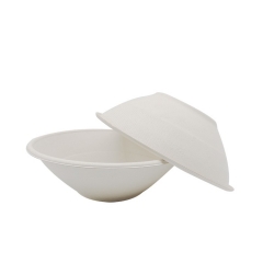 Hot sale Eco friendly 32 oz disposable food round sugarcane salad bowl