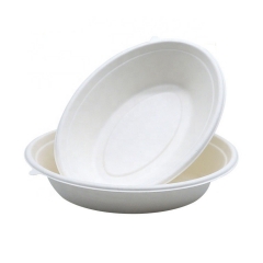 도매 생분해성 Bagasse 펄프 350ml 일회용 수프 그릇