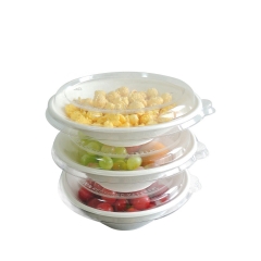 Eco-friendly Disposable Bagasse Soup Bowl with Lid
