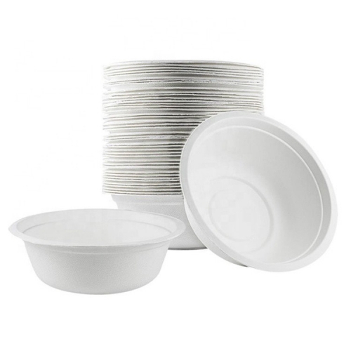 Sugarcane Biodegradable Food Container 500ml Bagasse Bowl for Noodle