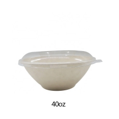 Round Food Containers Disposable Biodegradable Sugarcane Soup Bowl