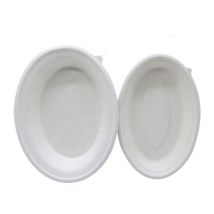 Good quality sugarcane bagasse food grade disposable soup salad rice bowl