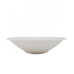 White Disposable 24oz Soup Bowl Biodegradable Sugarcane Bowl