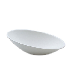 Take away Eco friendly microwave bagasse biodegradable egg shape bowl