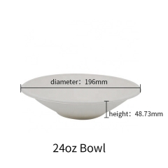 Wholesale Biodegradable 24oz Sugarcane Soup Bowl Disposable Bowl