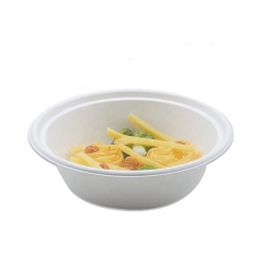 Wholesale price factory custom logo custom printed disposable biodegradable sugarcane bowl