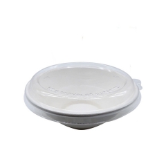 Food Takeaway Container Bagasse Biodegradable Soup Bowl With Lid
