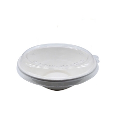 Food Takeaway Container Bagasse Biologisch abbaubare Suppenschüssel mit Deckel