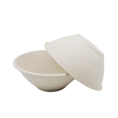 Wholesale bulk 40 oz biodegradable sugarcane oval rice soup bowl for vacation
