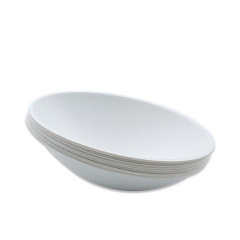 Take away Eco friendly microwave bagasse biodegradable egg shape bowl