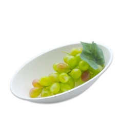 Take away Eco friendly microwave bagasse biodegradable egg shape bowl