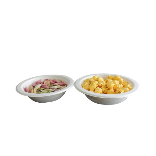 Wholesale Biodegradable Bagasse Pulp 12OZ Disposable Salad Bowl