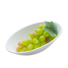 Eco-friendly Egg Shape Bagasse Pulp Biodegradable Salad Bowl