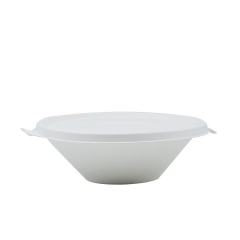 sample available high quality 32 oz biodegradable bagasse bowl with lid