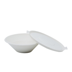 sample available high quality 32 oz biodegradable bagasse bowl with lid