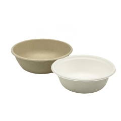 Bol de bagasse de conteneur de papier biodégradable jetable compostable de canne à sucre de ventes chaudes pour la salade