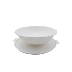 Wholesale Bagasse 40OZ Soup Disposable Biodegradable Bowl with Lid
