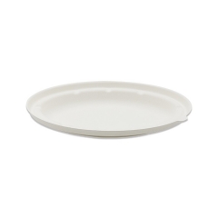 Bagasse à emporter jetable Compostable 750ml Bol ovale en canne à sucre avec couvercle