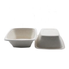 Biodegradable 32oz bagasse bowl bagasse bowls bagasse food packaging bowl with lid