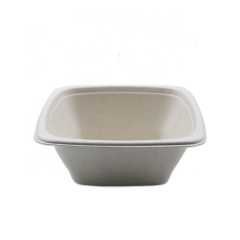 Bol de bagasse biodégradable de 32 oz bols de bagasse bol d'emballage alimentaire de bagasse avec couvercle