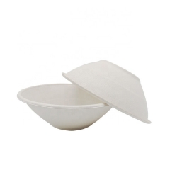 Disposable Soup bowl 32oz Biodegradable Sugarcane Pulp Bowl for Noodle