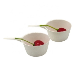 Biodegradable Sugarcane Round Sauce Pan Condiment Container