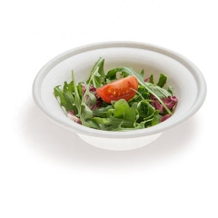 Bol à salade biodégradable à la canne à sucre jetable Bol à emporter en bagasse