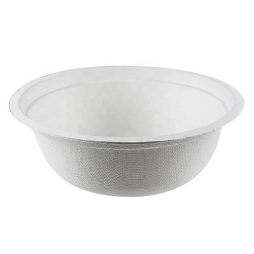 Eco Biodegradable 12oz Bagasse Pulp Tableware Sugarcane Salad Bowl