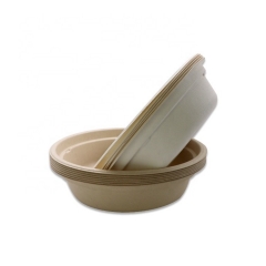 375ml Sugarcane Pulp Disposable Biodegradable Bowl with Lid