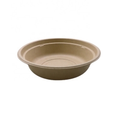 Compostable 16oz sturdy biodegradable sugarcane bagasse bowl with lid