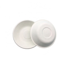 Disposable Biodegradable Round Sugarcane Bagasse Bowl For Noodles