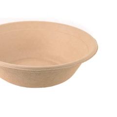 Biologisch abbaubare Zuckerrohr-Bagasse Kompostierbare Salatnudel 32oz Einwegschüssel mit Deckel