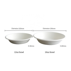 680ML Hot Selling To Go Disposable Biodegradable Bowls