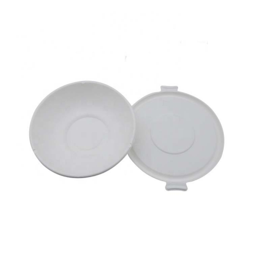 Biodegradable serving disposable salad bowl with lid