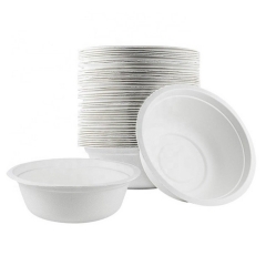 Recipiente de alimentos biodegradáveis ​​com bagaço de 32 OZ Sugar Cane Bowl para salada