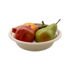 Compostable 16oz sturdy biodegradable sugarcane bagasse bowl with lid