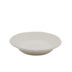 7 inch hot sale eco friendly round shape sugarcane soup bowl for restaurant
